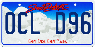 SD license plate 0CLD96