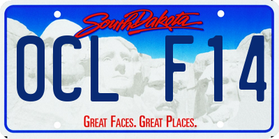 SD license plate 0CLF14