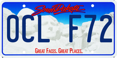 SD license plate 0CLF72