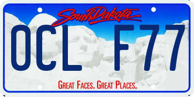 SD license plate 0CLF77