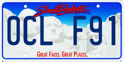 SD license plate 0CLF91