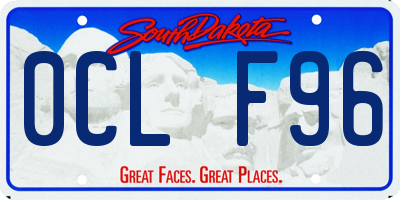 SD license plate 0CLF96