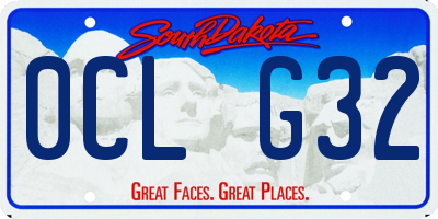 SD license plate 0CLG32