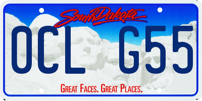 SD license plate 0CLG55