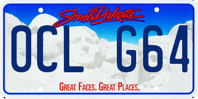 SD license plate 0CLG64