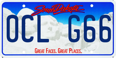 SD license plate 0CLG66