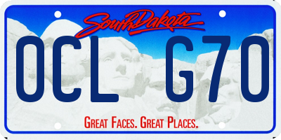SD license plate 0CLG70