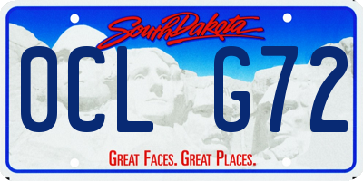 SD license plate 0CLG72