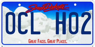 SD license plate 0CLH02