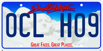 SD license plate 0CLH09