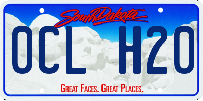 SD license plate 0CLH20