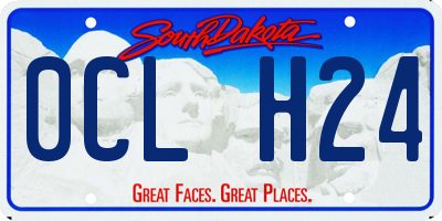 SD license plate 0CLH24