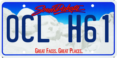 SD license plate 0CLH61