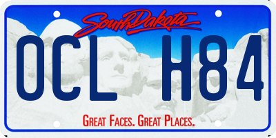 SD license plate 0CLH84