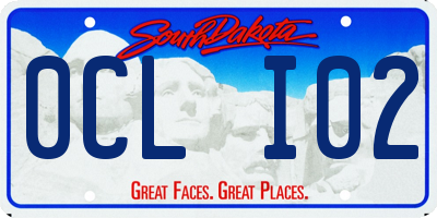 SD license plate 0CLI02