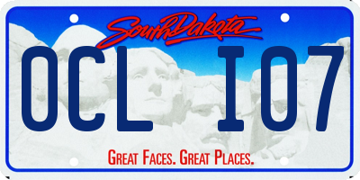 SD license plate 0CLI07
