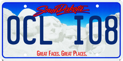 SD license plate 0CLI08