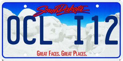 SD license plate 0CLI12