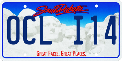 SD license plate 0CLI14