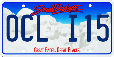 SD license plate 0CLI15