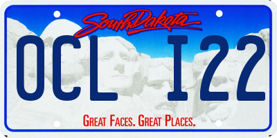 SD license plate 0CLI22