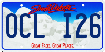 SD license plate 0CLI26