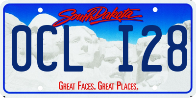 SD license plate 0CLI28
