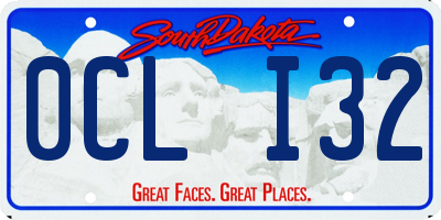 SD license plate 0CLI32