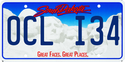 SD license plate 0CLI34