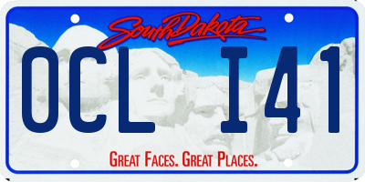 SD license plate 0CLI41
