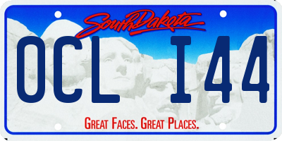 SD license plate 0CLI44