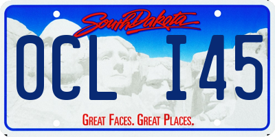 SD license plate 0CLI45