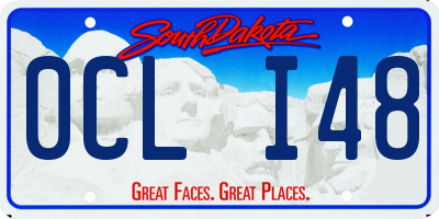SD license plate 0CLI48