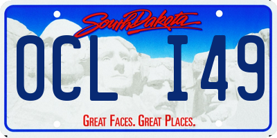 SD license plate 0CLI49