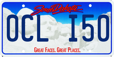 SD license plate 0CLI50