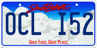SD license plate 0CLI52