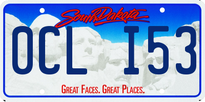 SD license plate 0CLI53