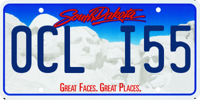 SD license plate 0CLI55