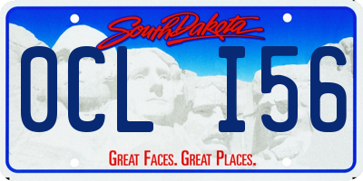 SD license plate 0CLI56