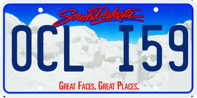 SD license plate 0CLI59