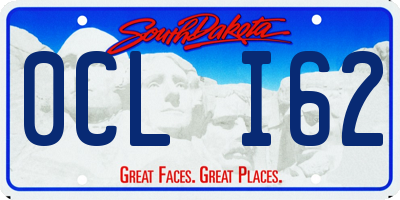 SD license plate 0CLI62