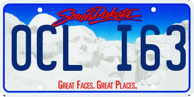 SD license plate 0CLI63