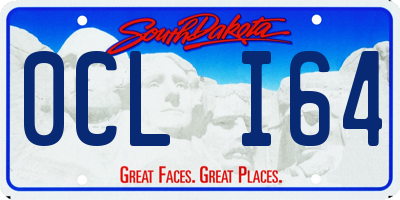 SD license plate 0CLI64