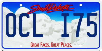 SD license plate 0CLI75