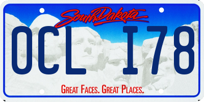 SD license plate 0CLI78
