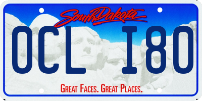 SD license plate 0CLI80