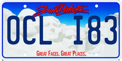 SD license plate 0CLI83