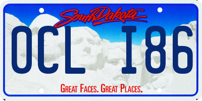 SD license plate 0CLI86
