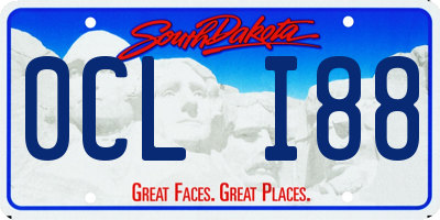 SD license plate 0CLI88