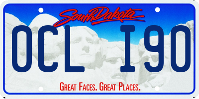 SD license plate 0CLI90